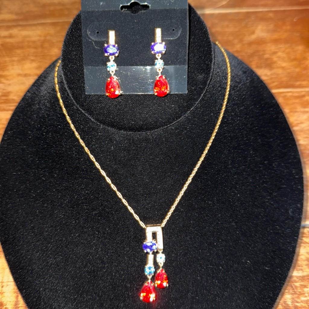 Ross Simon Necklace And Matching Earrings